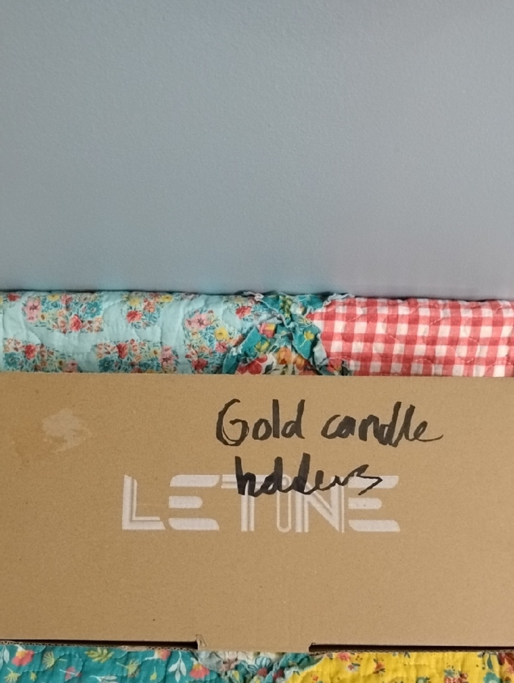 NIB LETINE Boxed Set 18 Piece Gold Candle Holders Beautiful ❤️ Set